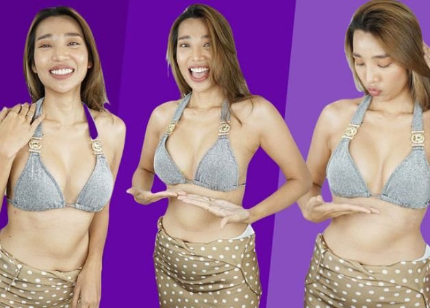 Khách hàng sở hữu dáng ngực đẹp với khe sâu sexy
